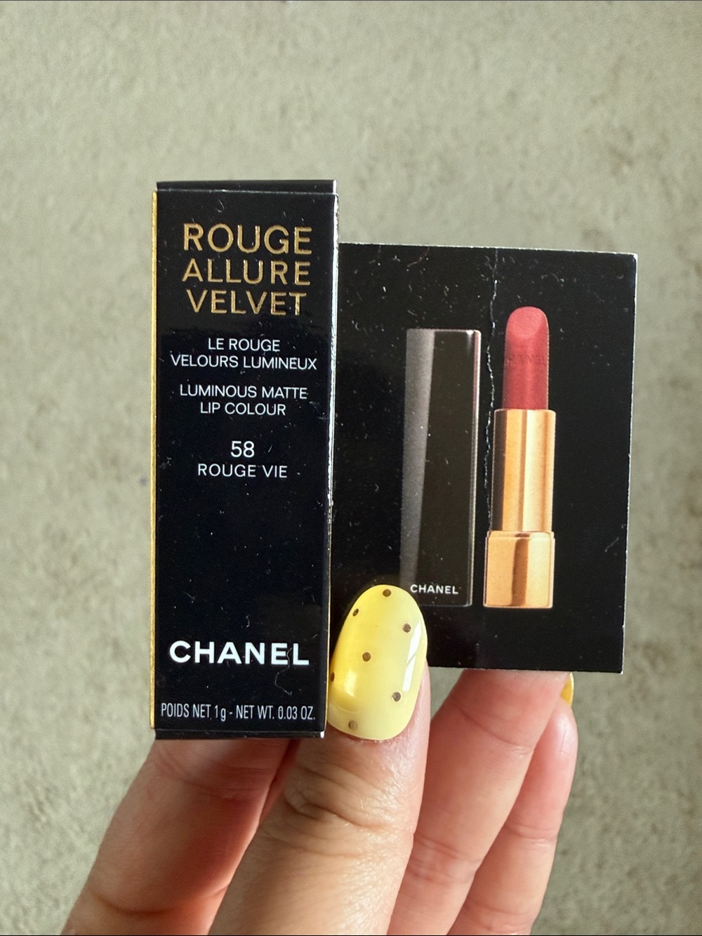 Chanel Allure Velvet Lipstick Mini 58